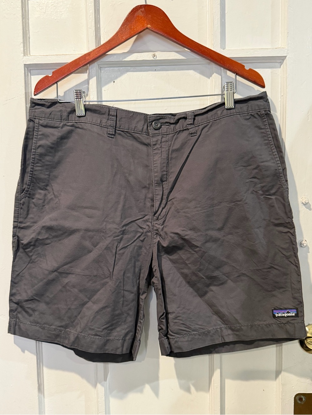 Patagonia Men's Charcoal Flat-Front Shorts
